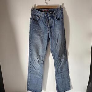 VINTAGE Silver Jeans Womens 27 Blue Denim Pants Light Wash Flared Made Canada